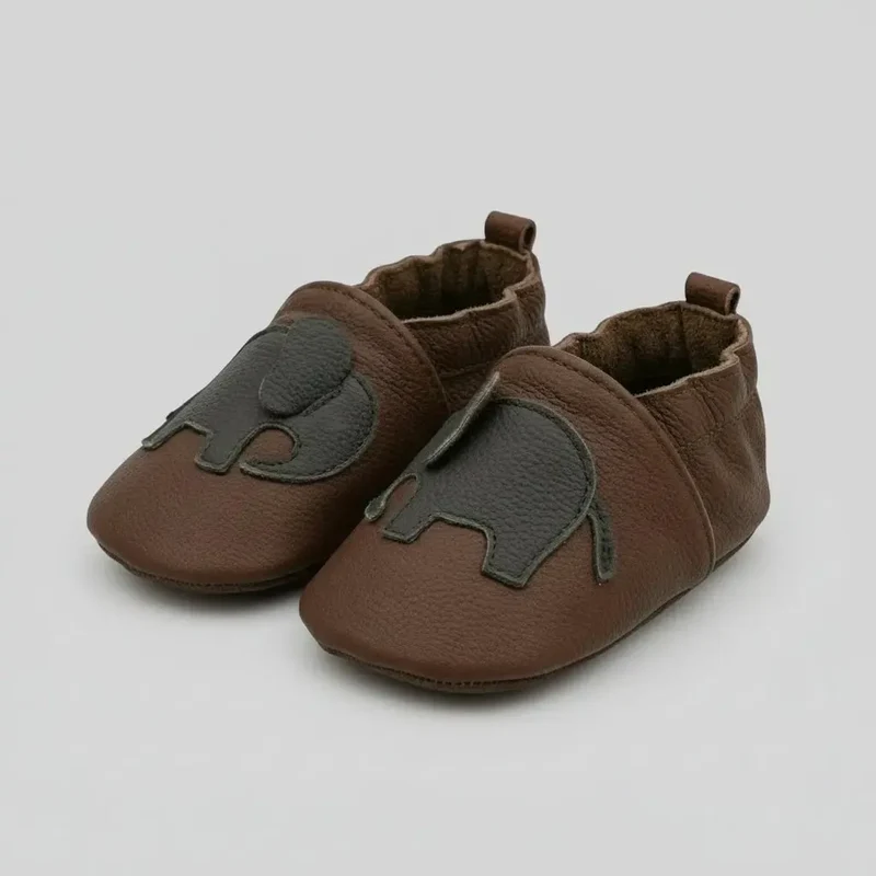 Chaussons Bébé en Cuir Premiers Pas