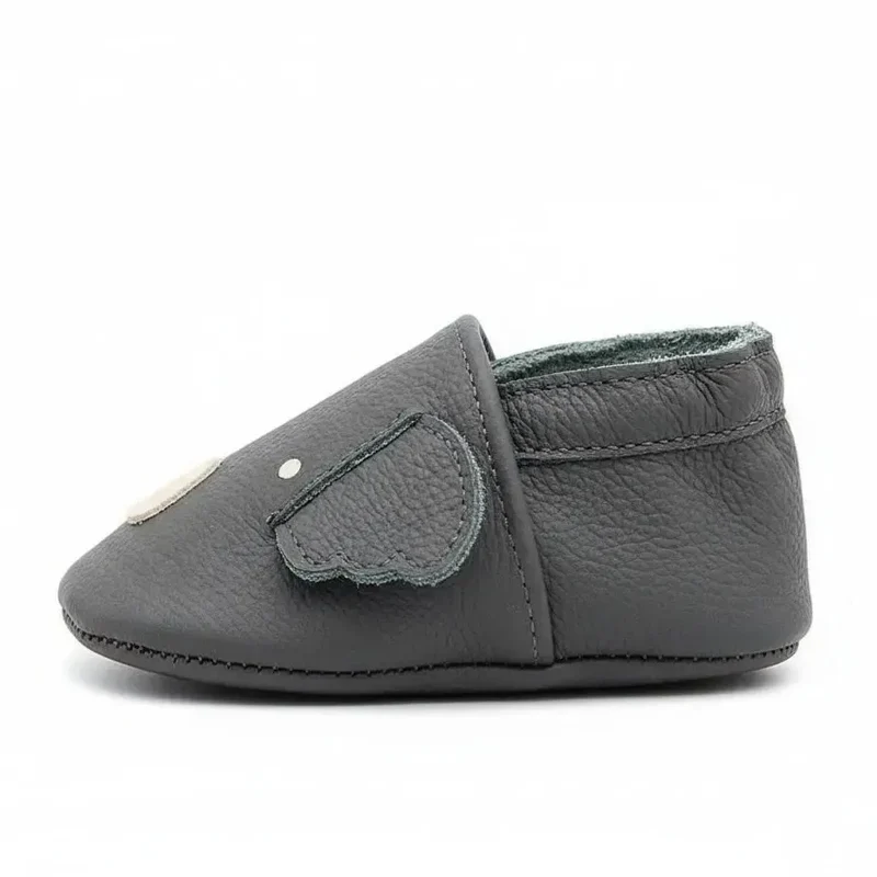 Chaussons Bébé en Cuir Antidérapants Koala