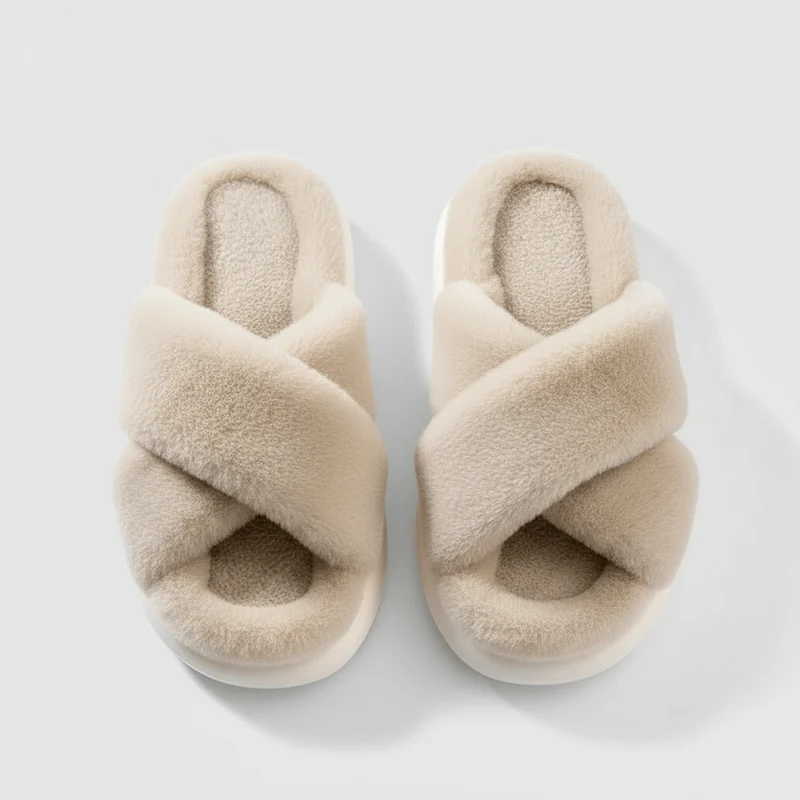Chaussons Sandales en Fourrure