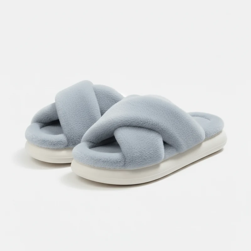 Chaussons Sandales en Fourrure