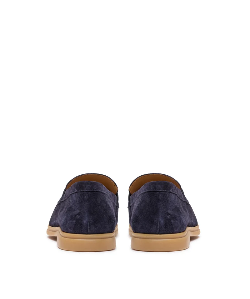 Mocassin PORTOBELLO Daim Bleu Marine