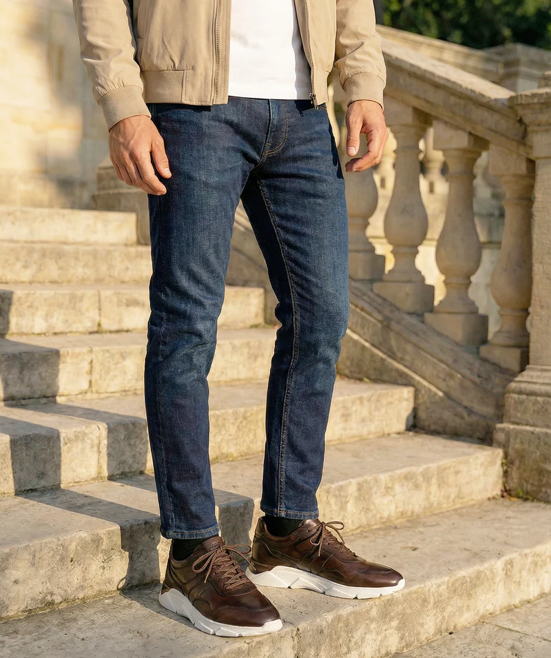 Sneakers PAOLO Marron Patiné