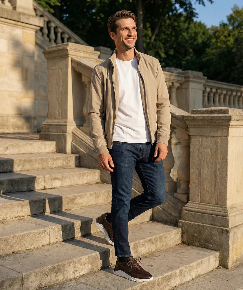 Sneakers PAOLO Marron Patiné