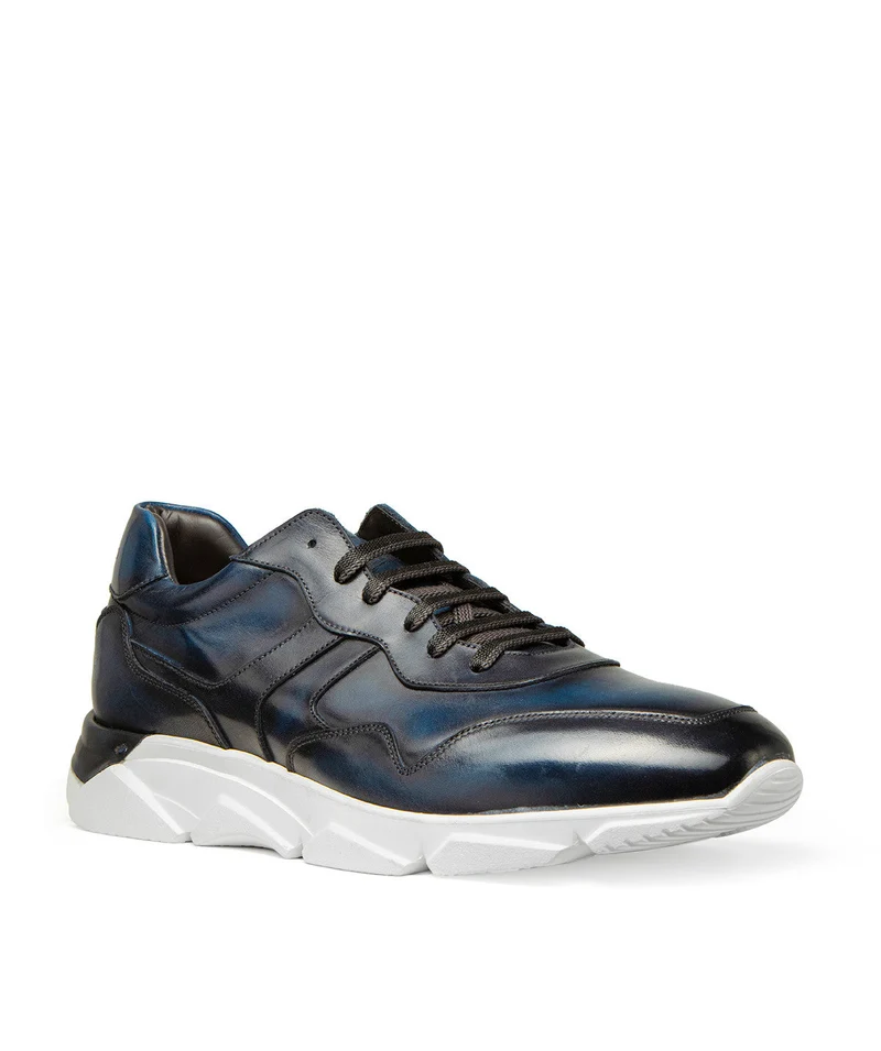 Sneakers PAOLO Bleu Patiné