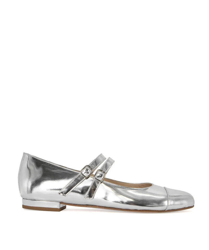 Ballerines MEREDITH Miroir Argent