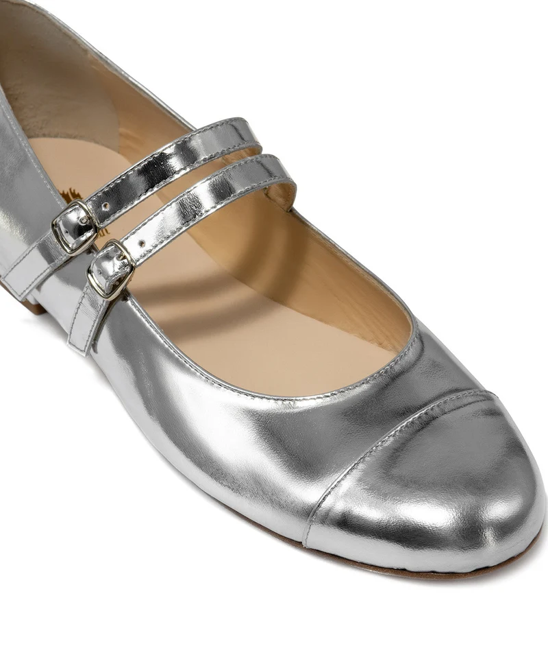 Ballerines MEREDITH Miroir Argent