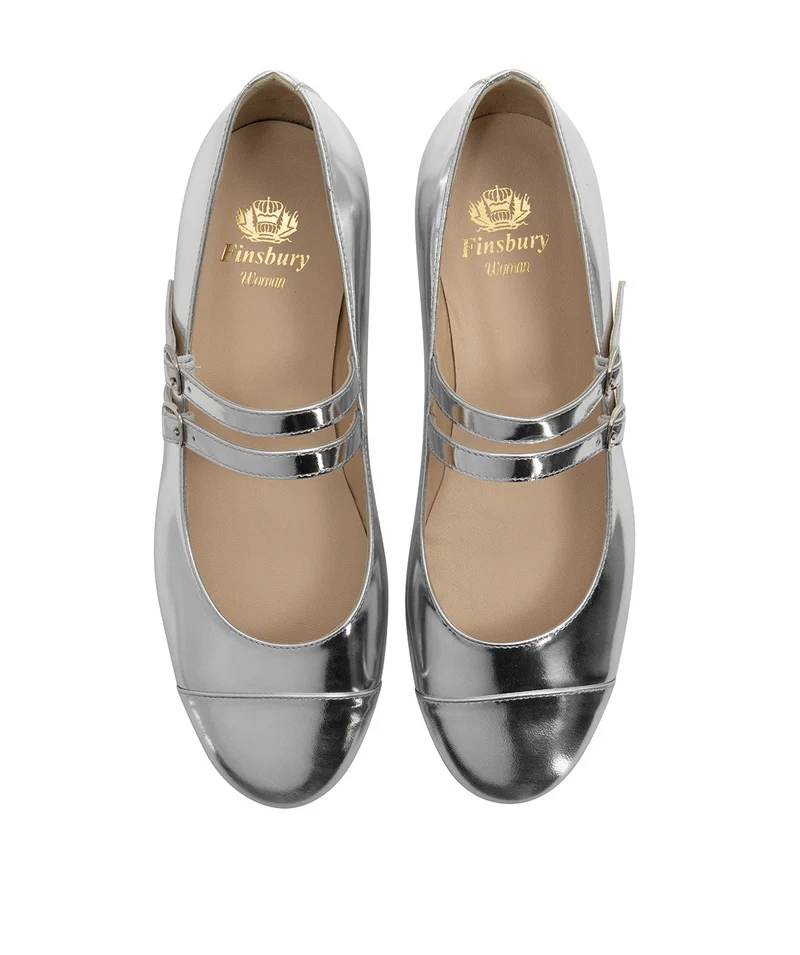 Ballerines MEREDITH Miroir Argent