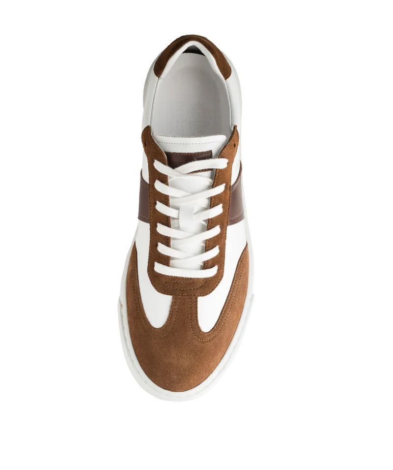 Sneakers LEO Blanc et Marron