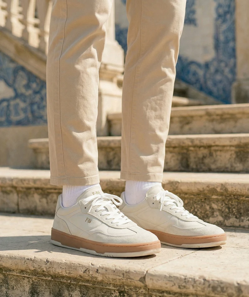 Sneakers JULES Blanc Bi Matière