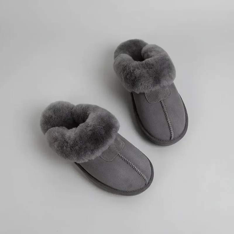 Chaussons Mules pour Homme Mouton Retourné