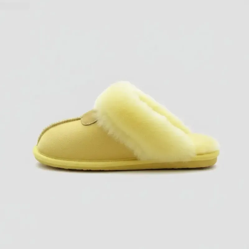 Chaussons Mules pour Homme Mouton Retourné
