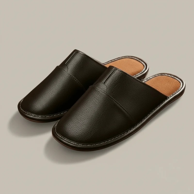 Chaussons Cuir Souple pour Homme