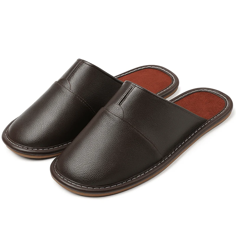 Chaussons Cuir Souple pour Homme