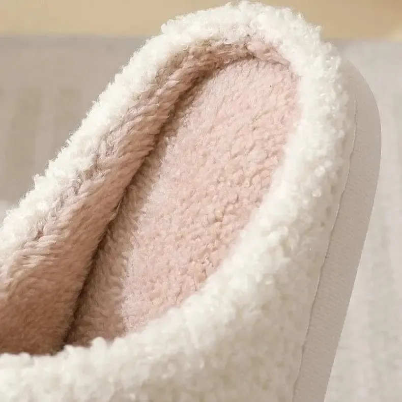 Chaussons moumoute fraise