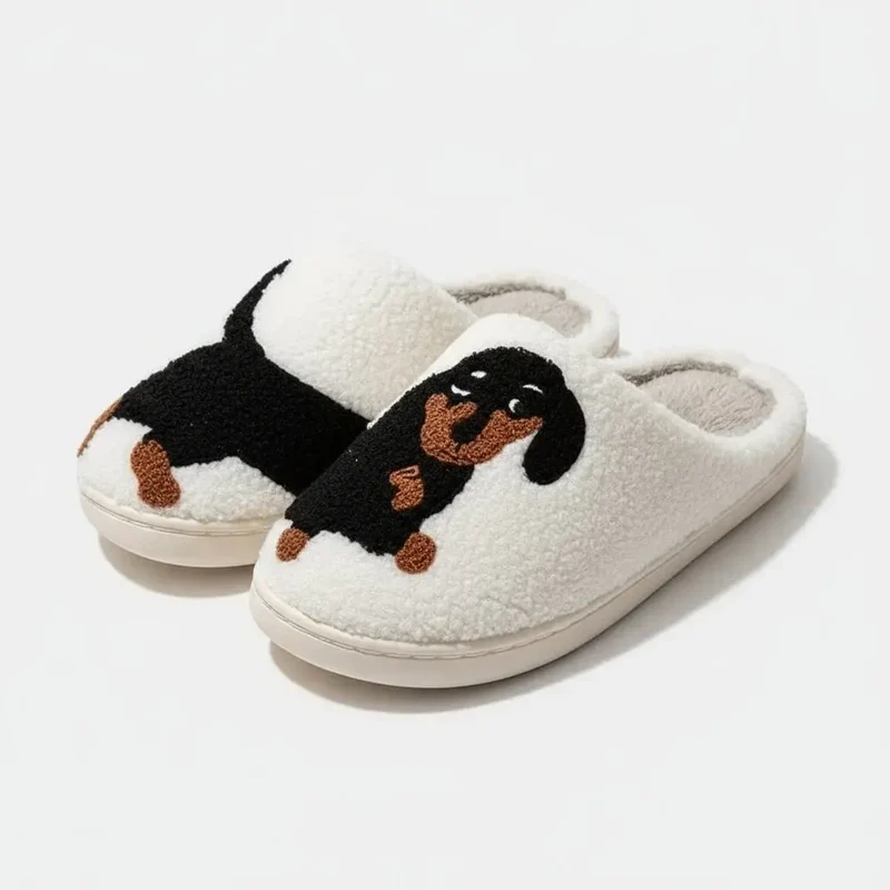 Chaussons moumoute Teckel