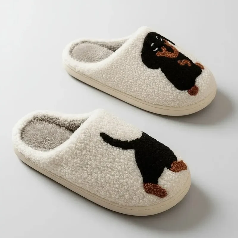 Chaussons moumoute Teckel