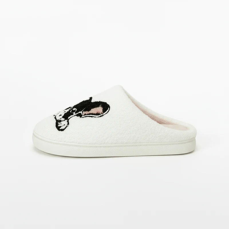 Chaussons moumoute Bouledogue