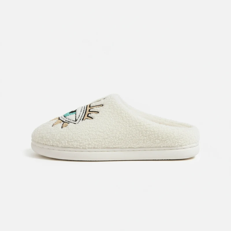 Chaussons moumoute oeil inca