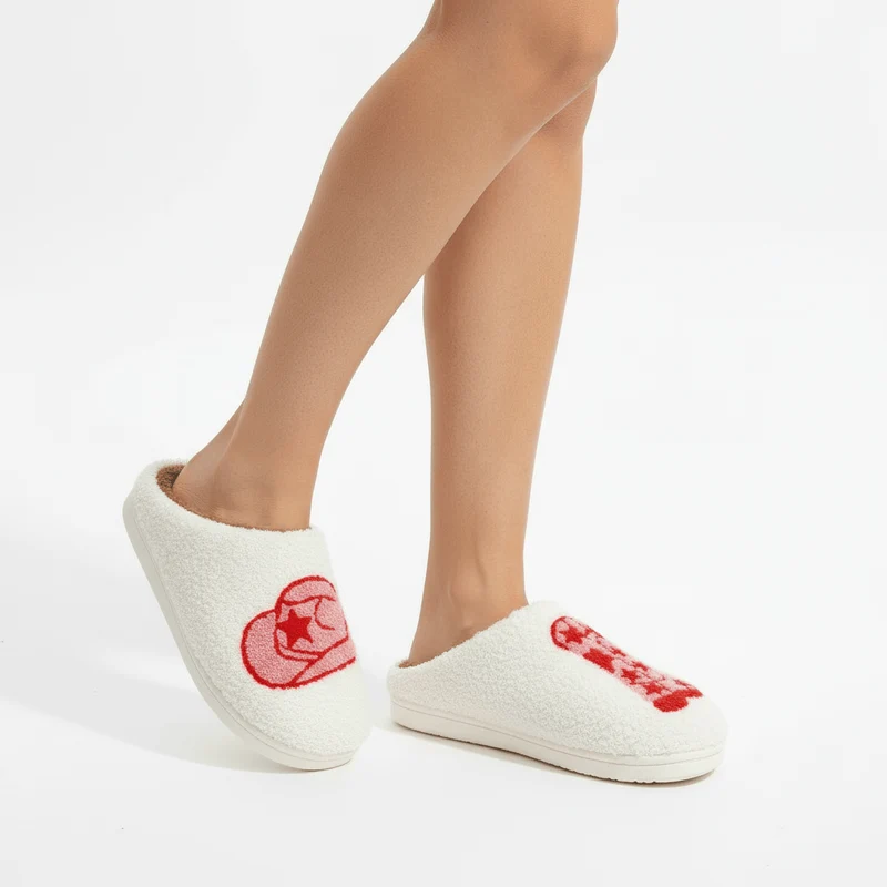 Chaussons moumoute cowboy cowgirl