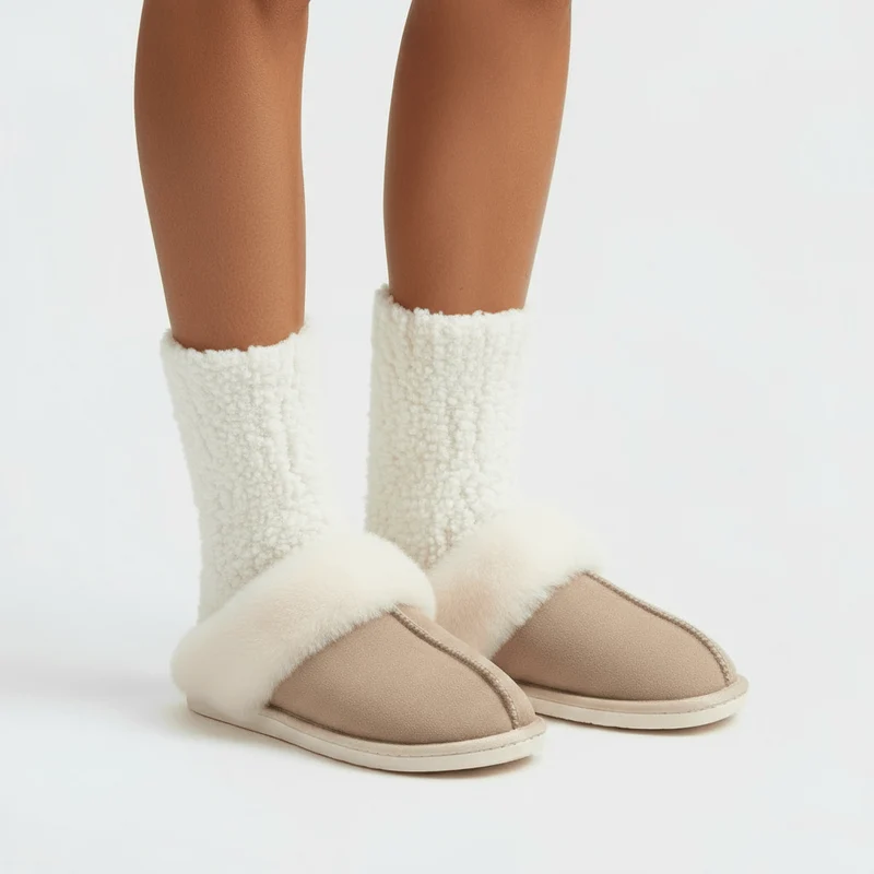 Chausson d'Hiver Fourrés pour Femme