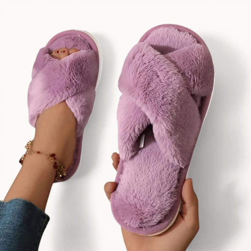 Chausson femme fourrure - Liefse