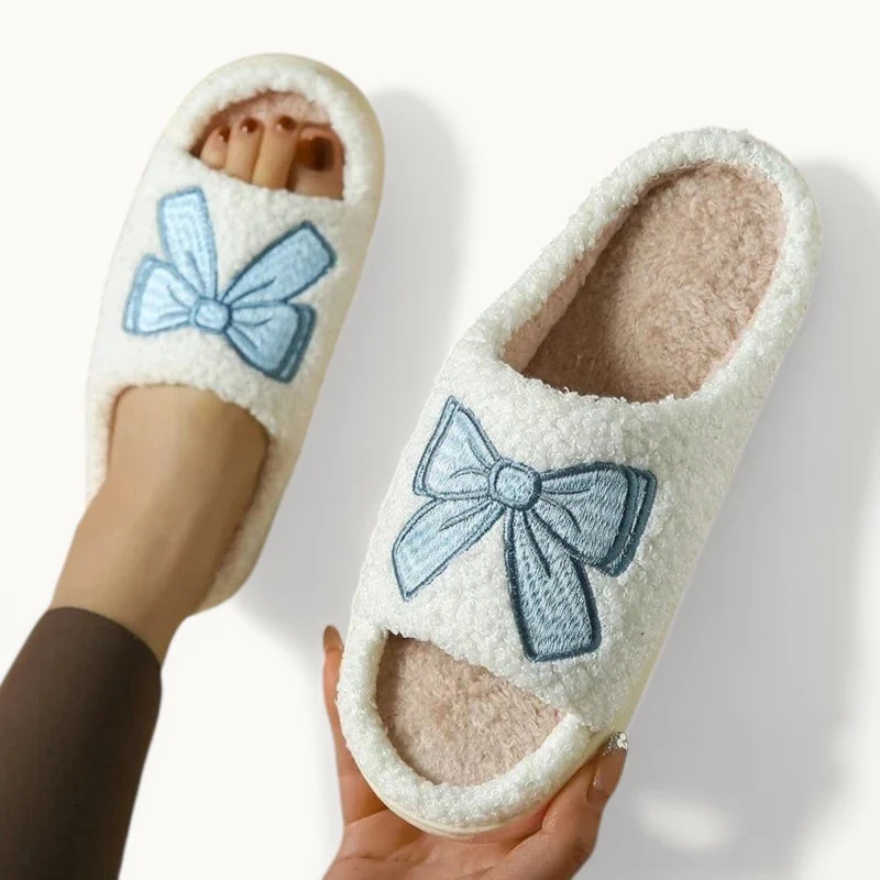 Chausson moumoute femme - Noeud