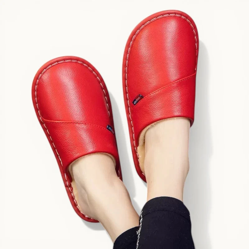 Chausson en cuir hiver