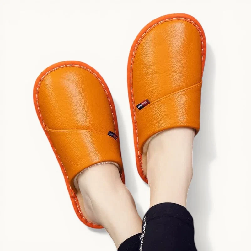 Chausson en cuir hiver