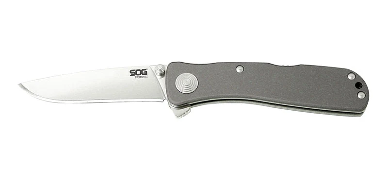 Couteau pliant SOG Twitch II drop point TWI8 acier AUS8 lame 67 mm