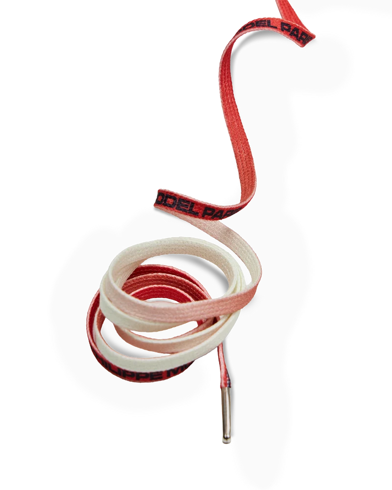 Men's Laces in Cotton, Red Milk