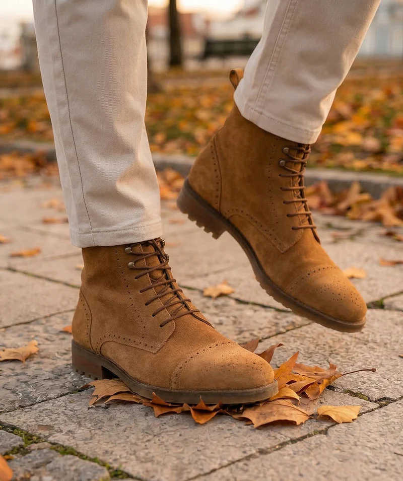 Bottines ERNESTO Daim Camel