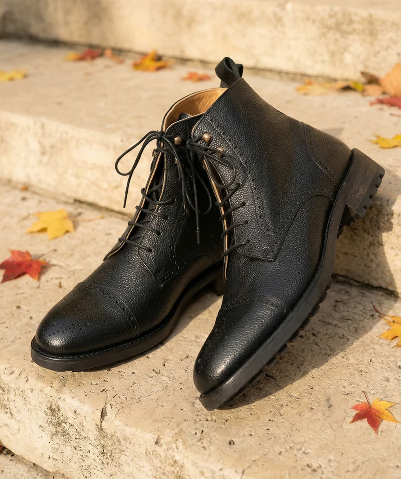 Bottines ERNESTO Grainé Noir