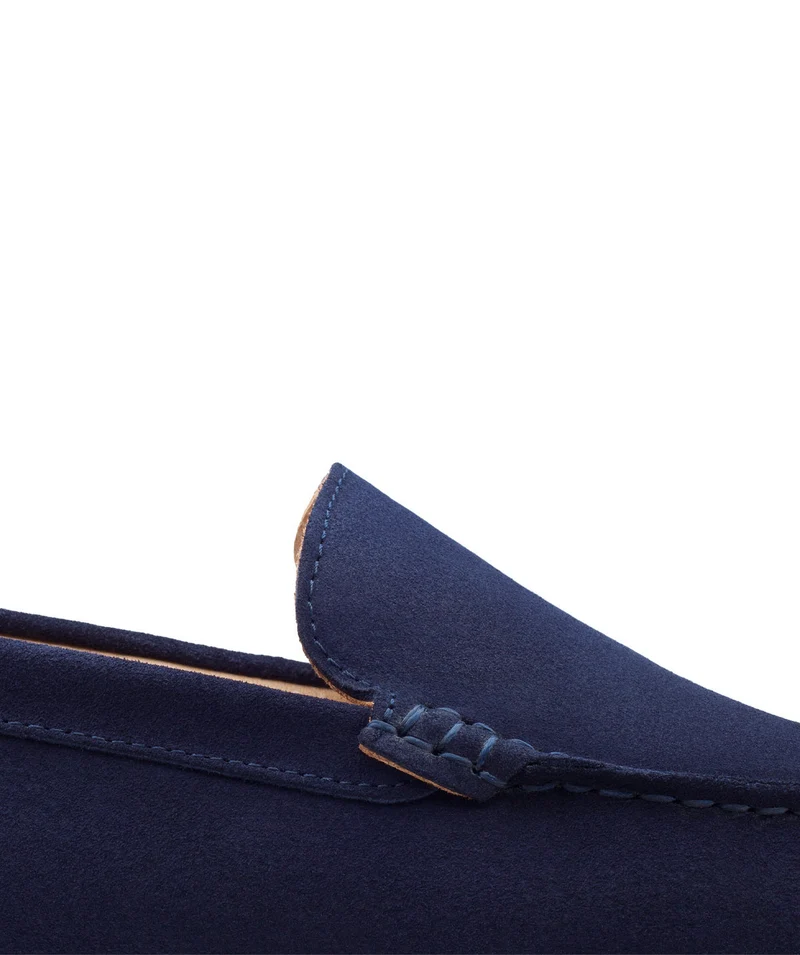 Mocassin DANDY Veau Velours Bleu Marine