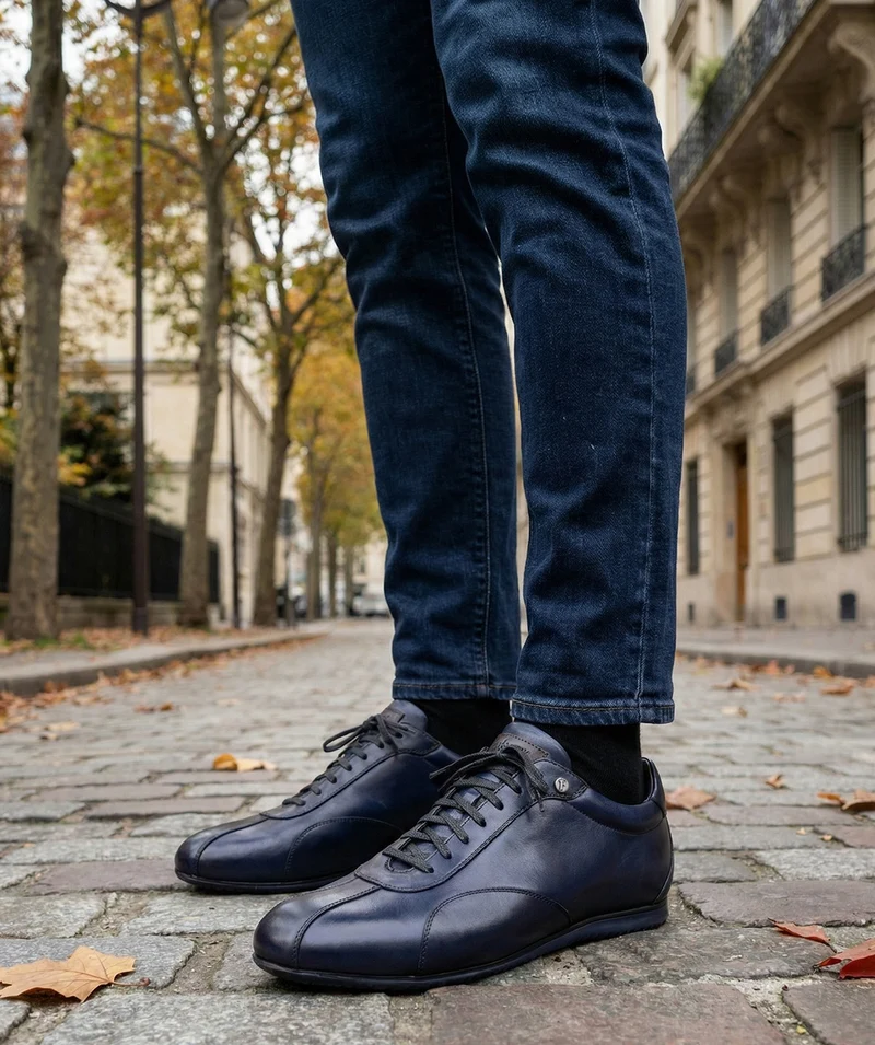 Sneakers COPAN Bleu Patine
