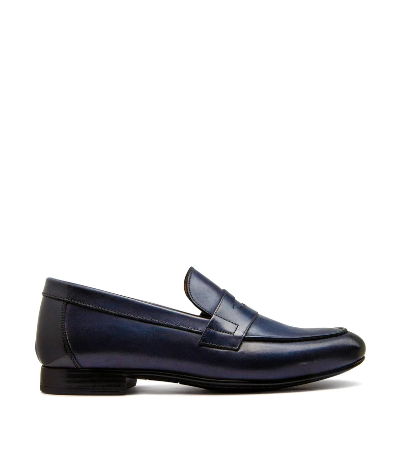 Mocassin CLAYTON Bleu Patiné