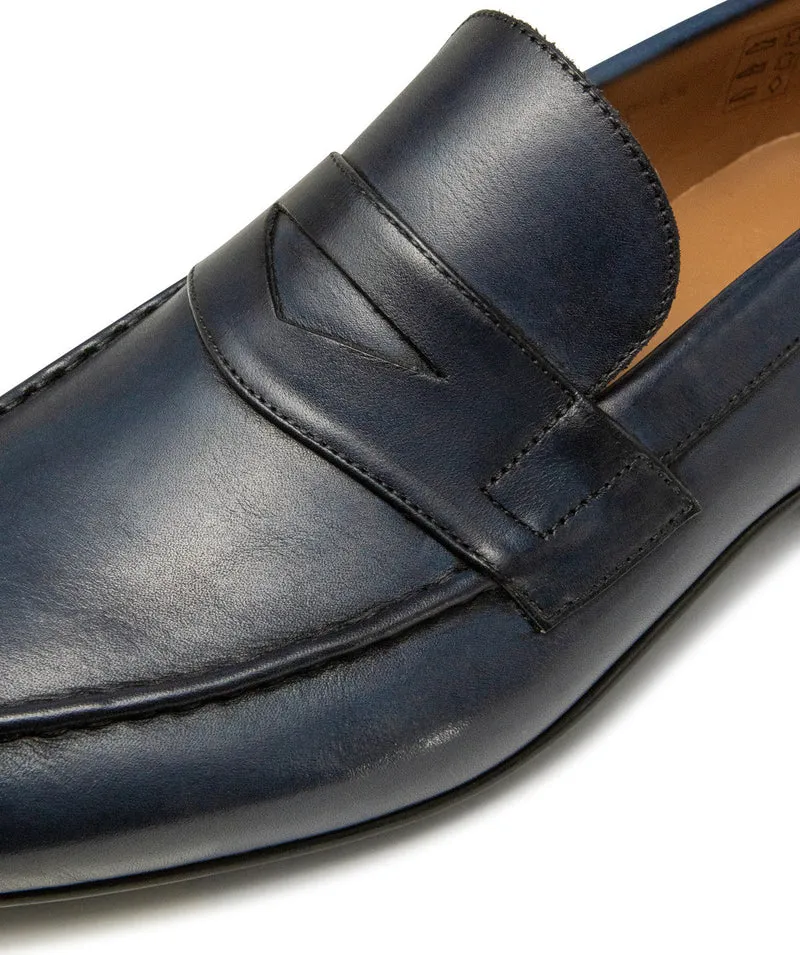 Mocassin CLAYTON Bleu Patiné