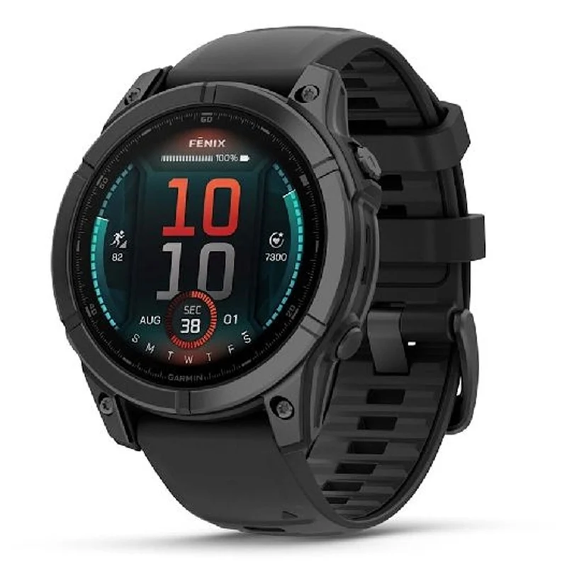 Montre d'entraînement Garmin Fenix E 47 mm – Slate Gray