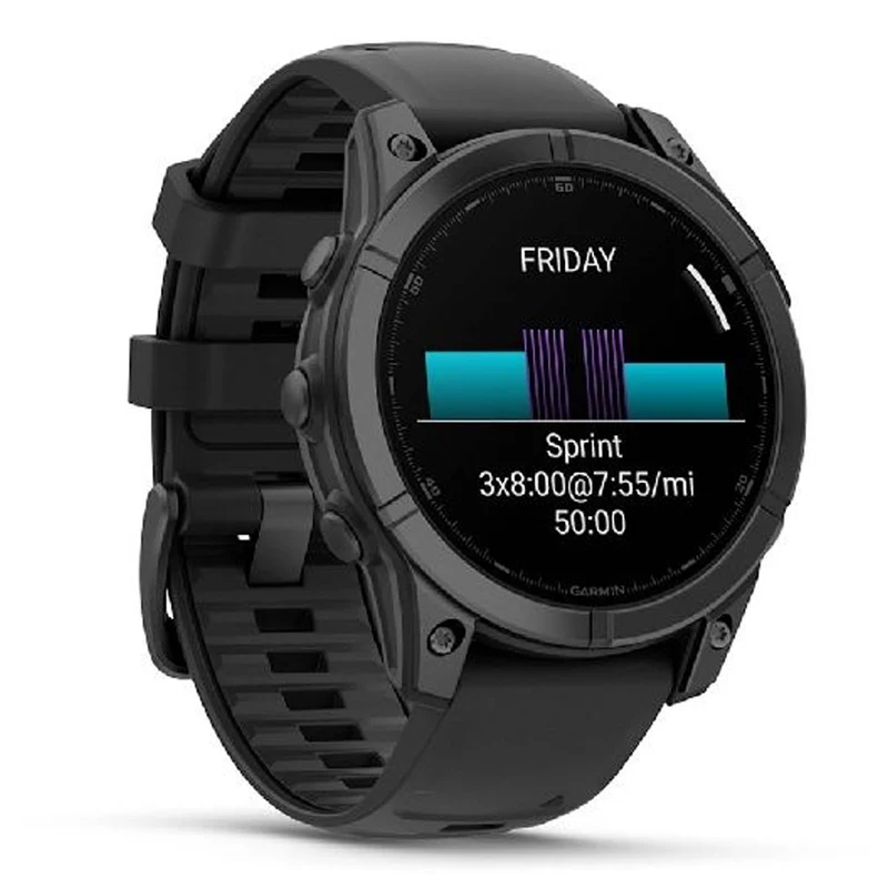 Montre d'entraînement Garmin Fenix E 47 mm – Slate Gray