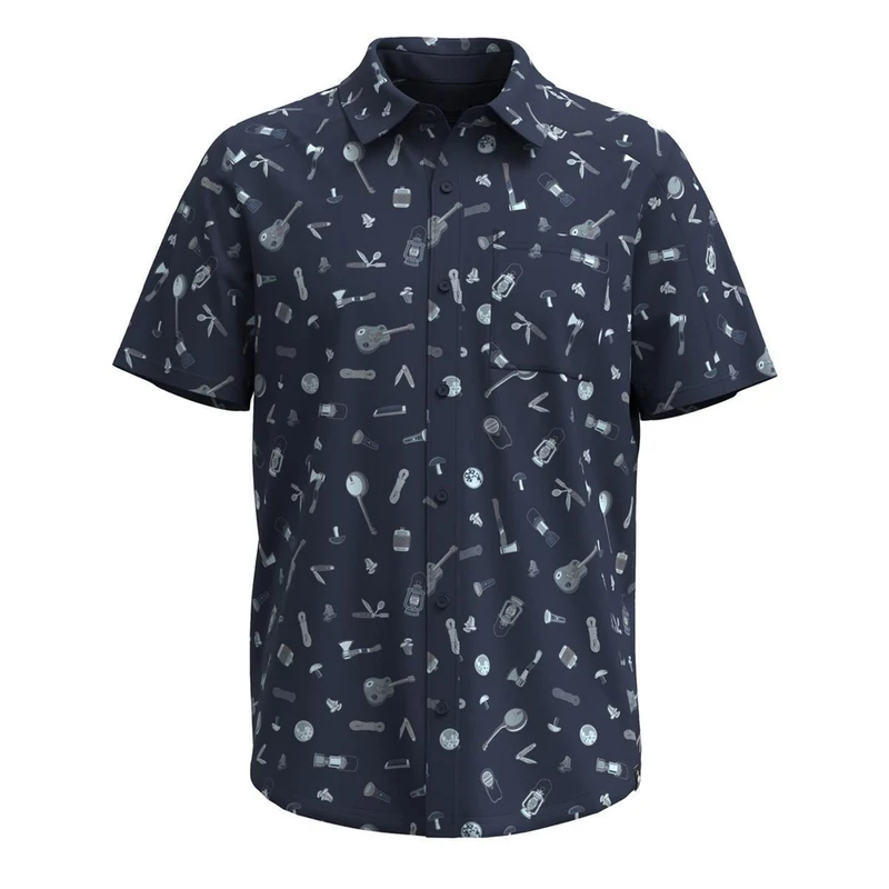 Chemise à manches courtes Smartwool Printed Button Down (hommes)