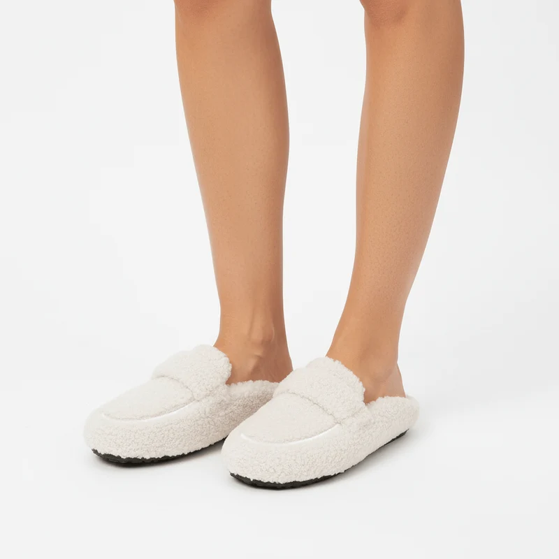 Chaussons Mules en Fourrure pour Femme