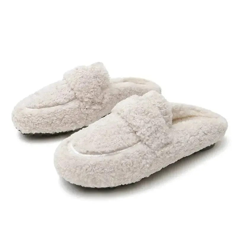 Chaussons Mules en Fourrure pour Femme