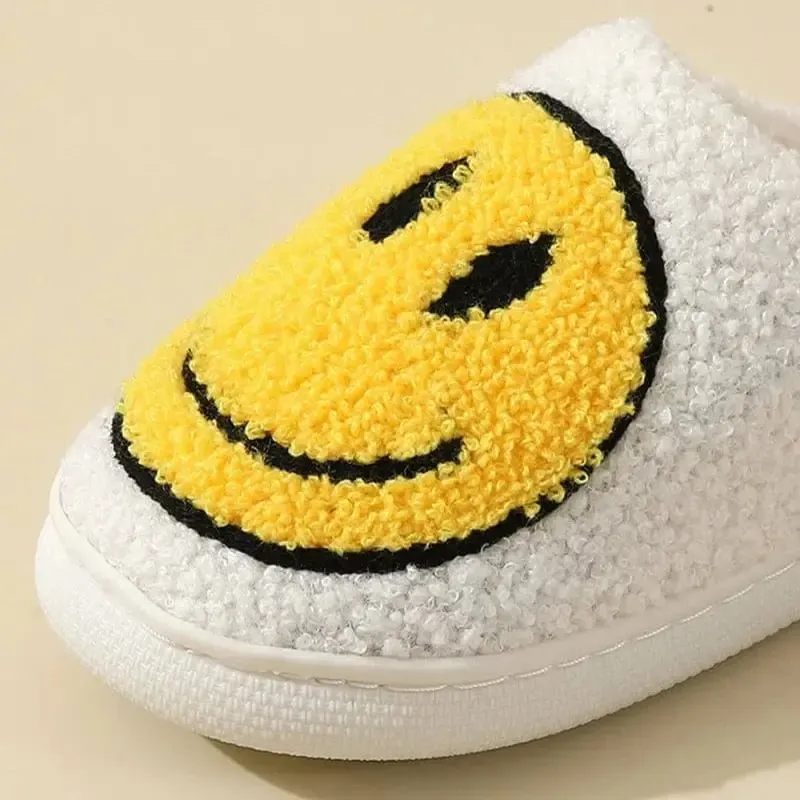 Chaussons moumoute smiley