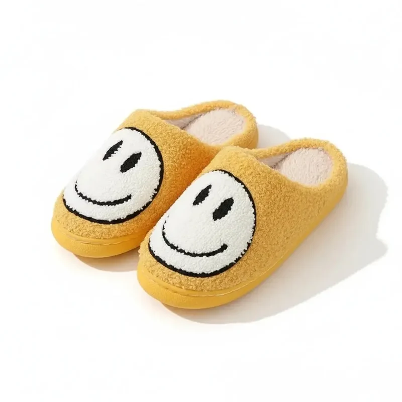 Chaussons moumoute smiley