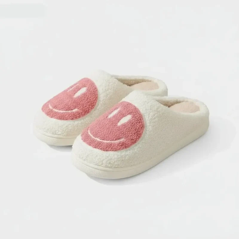 Chaussons moumoute smiley