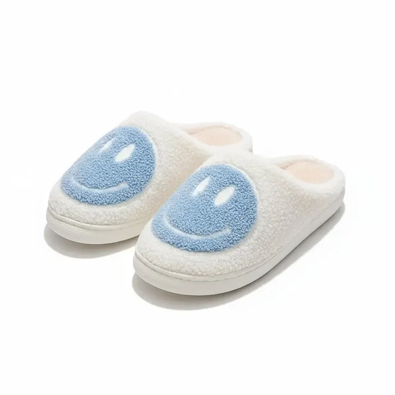 Chaussons moumoute smiley