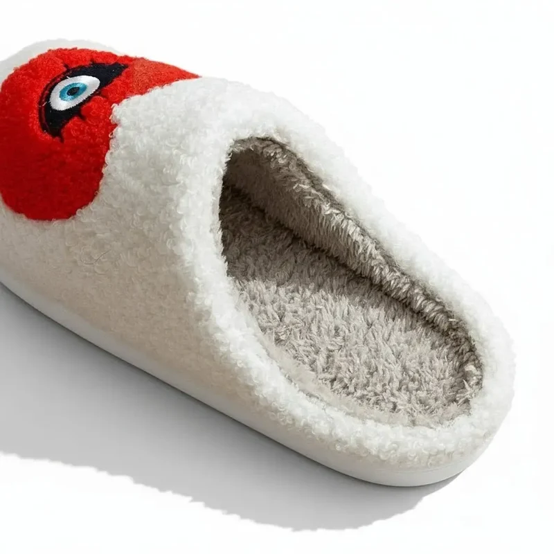 Chaussons moumoute coeur original