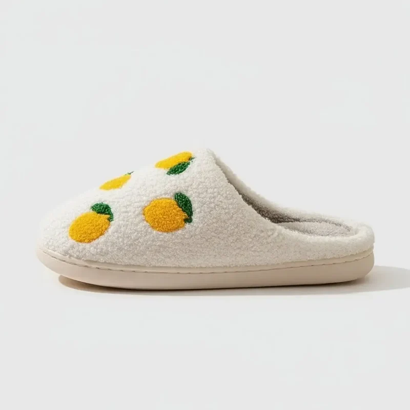 Chaussons moumoute citron