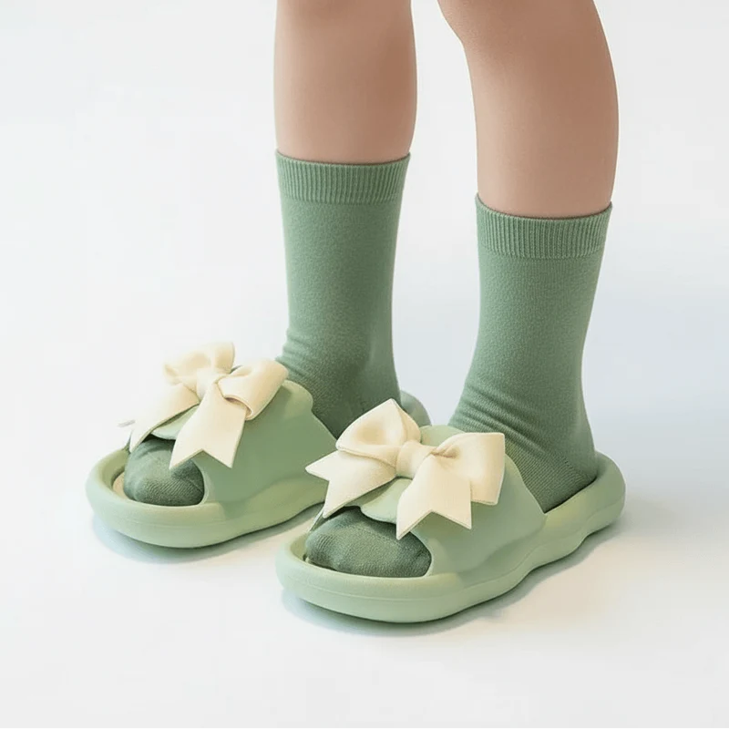 Claquettes pour Enfant Fille à Noeud