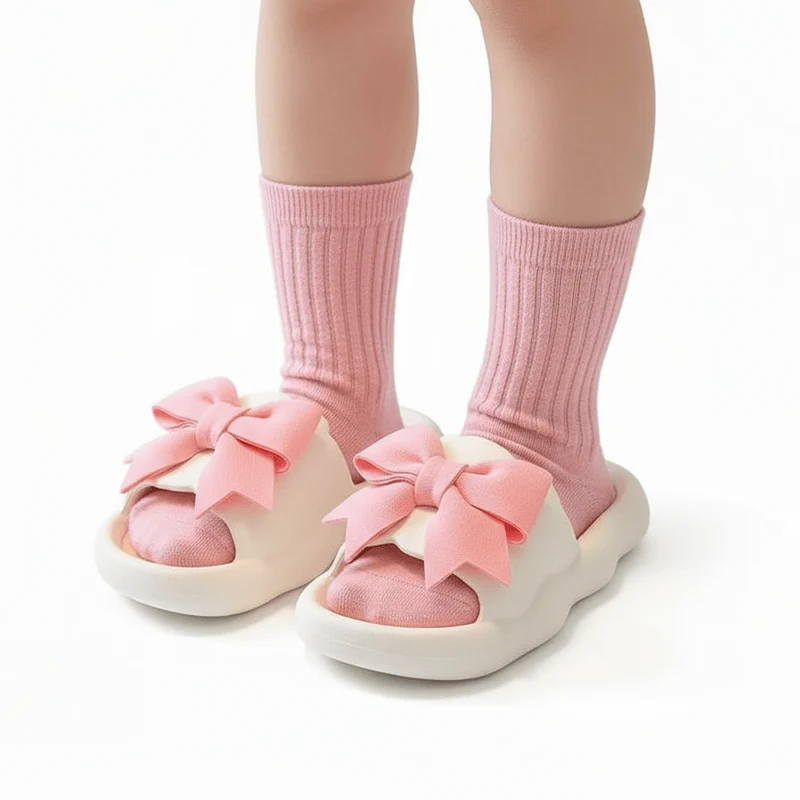 Claquettes pour Enfant Fille à Noeud