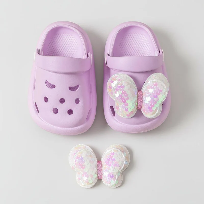 Chaussons Sabots à Papillon pour Enfants